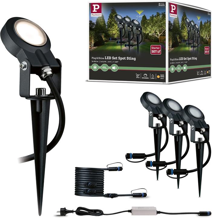 Produktbild Paulmann Outdoor Plug & Shine Sting Starterset (520 lm, IP67)