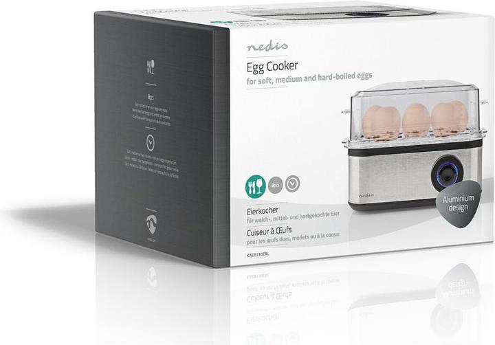 Actual product image Nedis KAEB130EAL - Vařič na Vejce | 8 ks | 3 fáze | miska | 500 Wattů