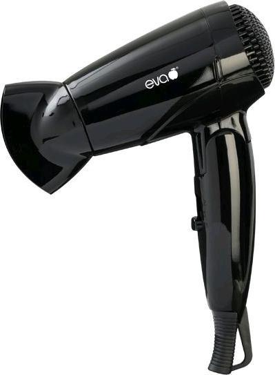 Eva- Kochen und Haushalt Eva ReisehaartrocknerSchwarz, 1200 W (1200 W)