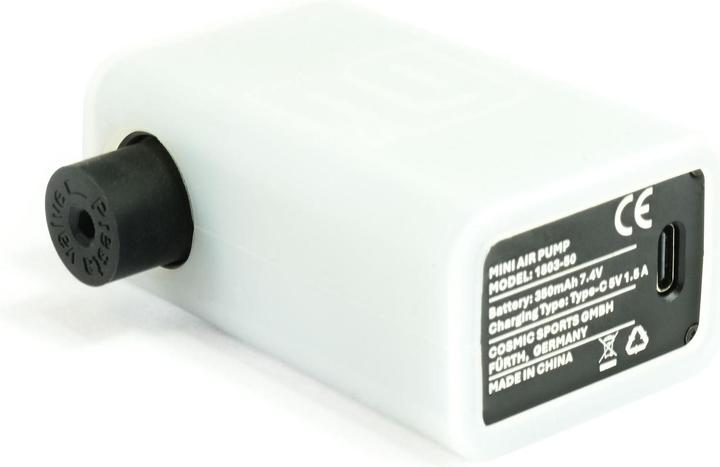 Productafbeelding NG Sports Cawacawa elektrische Minipumpe, Aluminium, 2x350mAh, 8,3 Bar, 120 PSI, black