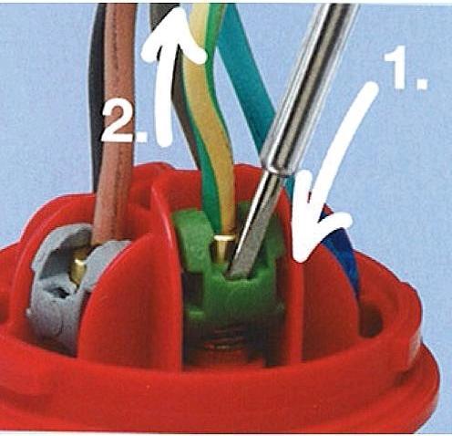 Productafbeelding ABL CEE stekker, IP44, 16A, 5-polig, 400V, 6h, rood, schroefloos (CEE 16/5)