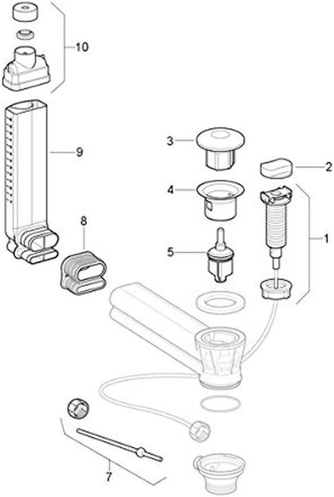 Produktbild Geberit Ab- und berlaufventil Clou m Hebelbettigung 152018001