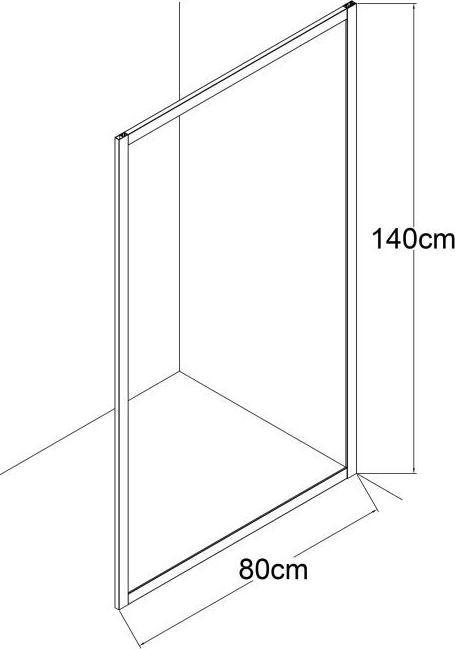 Actual product image Shower Design Bradenton (140 cm, 80 cm, 140 cm)