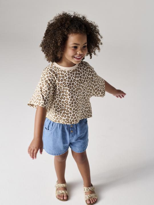 Actual product image Vertbaudet Mädchen Jeansshorts mit Dehnbund (116)