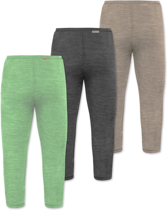 Immagine prodotto Normani Confezione da 3 pantaloni baby merino con piedini - 9543 (74)