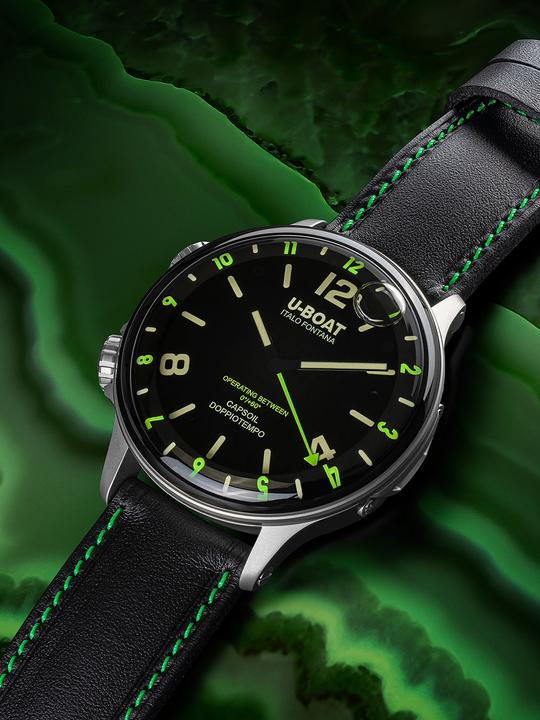 Immagine prodotto U-Boat 9676 Capsoil Doppioempo SS GMT (Orologio da polso analogico, 55 mm)