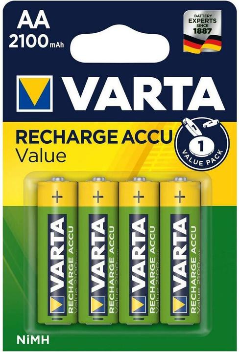 Actual product image Varta Batteria Stilo AA Ricaricabile 2100mah Conf.Blister 4pz (4 pcs., AA, 2100 mAh)