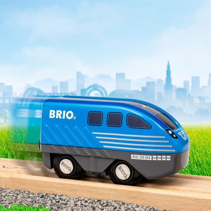 Actual product image Ravensburger BRIO World - 36019 Train with pull-back motor | Toy train for children aged 3 and over