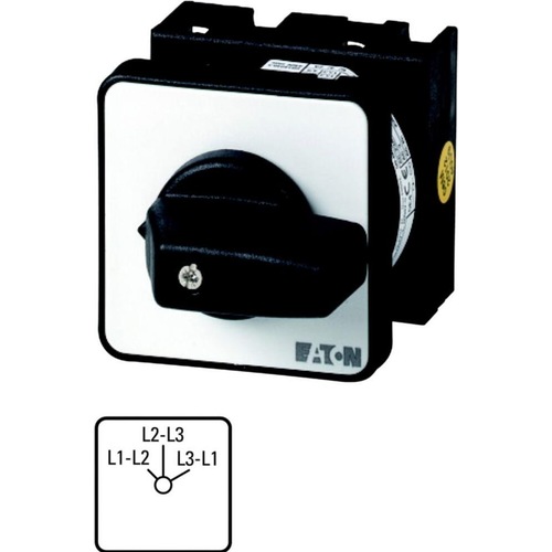 Eaton Spannungsmesserumschalter, T0, 20 A, 53099, Taster + Schalter, Schwarz