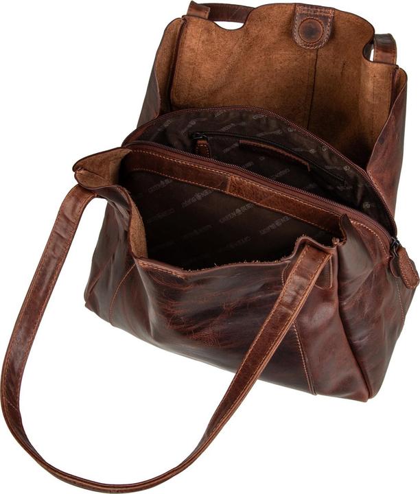 Actual product image Greenburry Rugged leather shoulder bag 32 cm