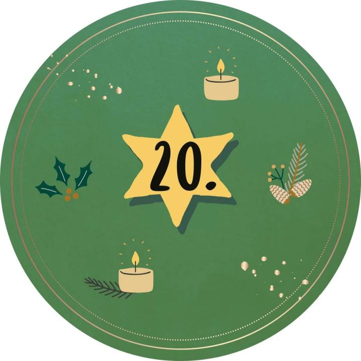Actual product image Advent in a tin. 24 dear wishes for you