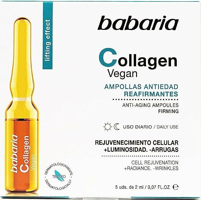 Actual product image Babaria Collagen Vegan Ampoules 5 x 2ml