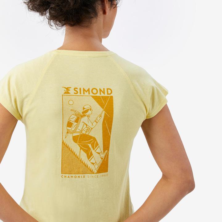 Image du produit Simond T-shirt d'escalade confortable femme, Vertika jaune, Montse Galbany (M)