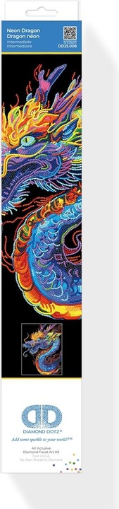 Actual product image Diamond Dotz Diamond Painting Neon Drache