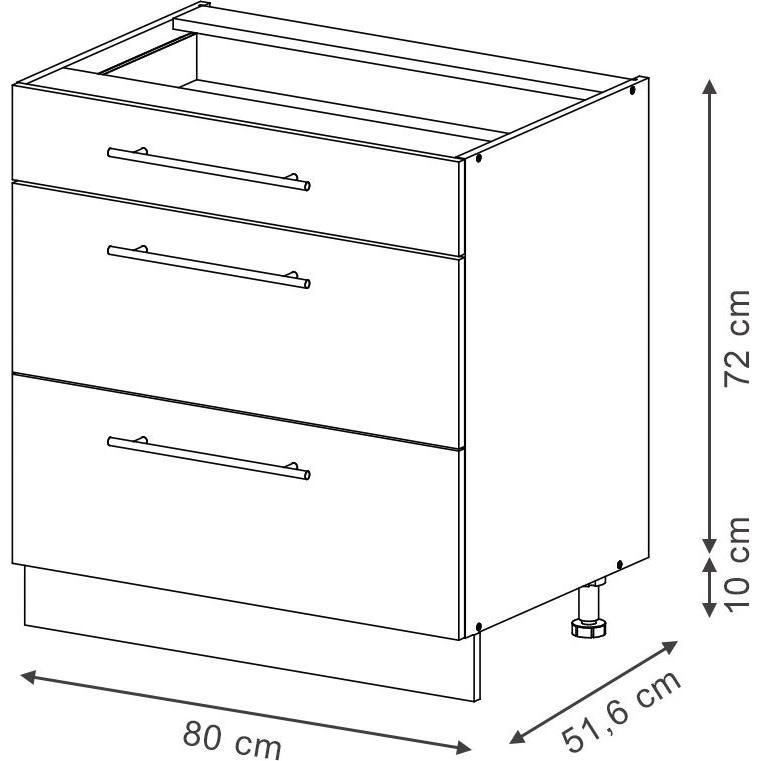 Thumbnail - Vicco, Regal, Küchenunterschrank Fame-Line