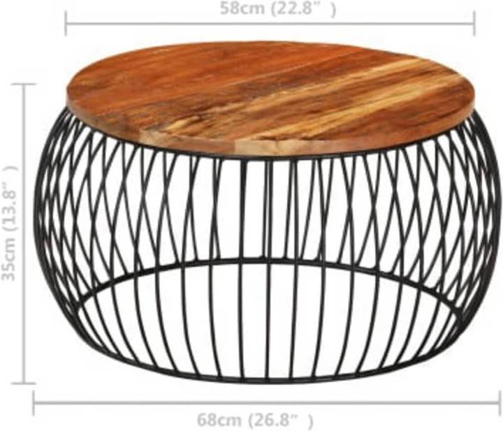 Image du produit vidaXL Couchtisch (58 x 68 x 35 cm)