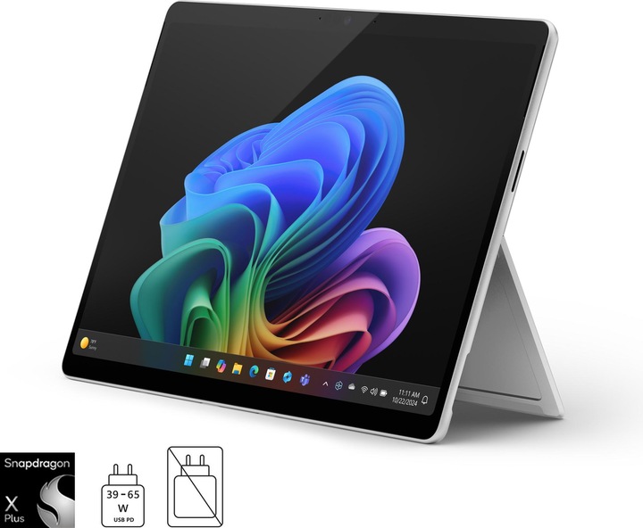 Microsoft Surface Pro - Copilot+ PC (adaptateur secteur vendu séparément) - 11e édition (13", Snapdragon X Plus X1P-64-100, 16 Go, 512 Go, Sans disposition de clavier)