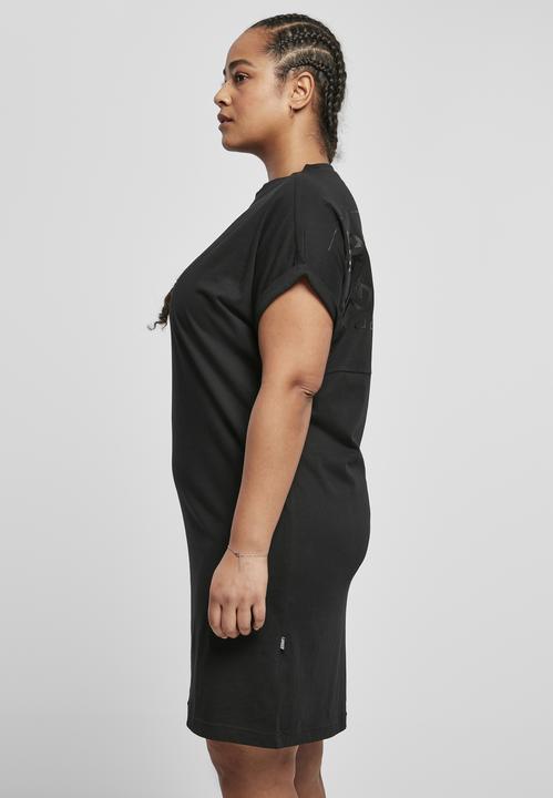 Actual product image Urban Classics Ladies Cut On Sleeve Printed Tee Dress (S)