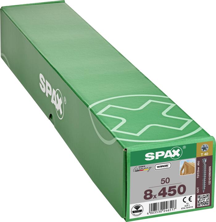 Produktbild Spax Zylinderkopf T-Star Plus T40 Vollgewinde Cut Wirox (50 Schrauben pro Stück)