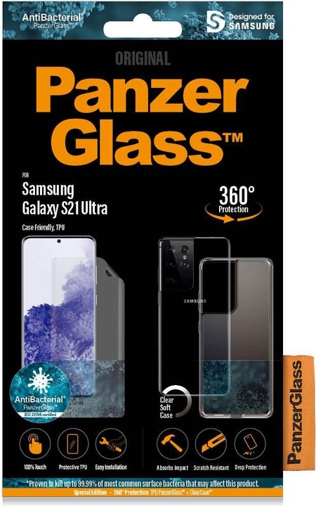 Produktbild PanzerGlass 360° Protection - Glas + Hülle (1 Stück, Samsung Galaxy S21 Ultra)