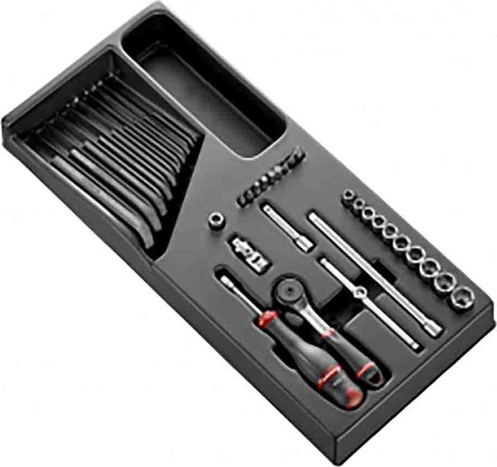 Actual product image Facom Socket set, 36-piece, 1/4 inch, socket module type