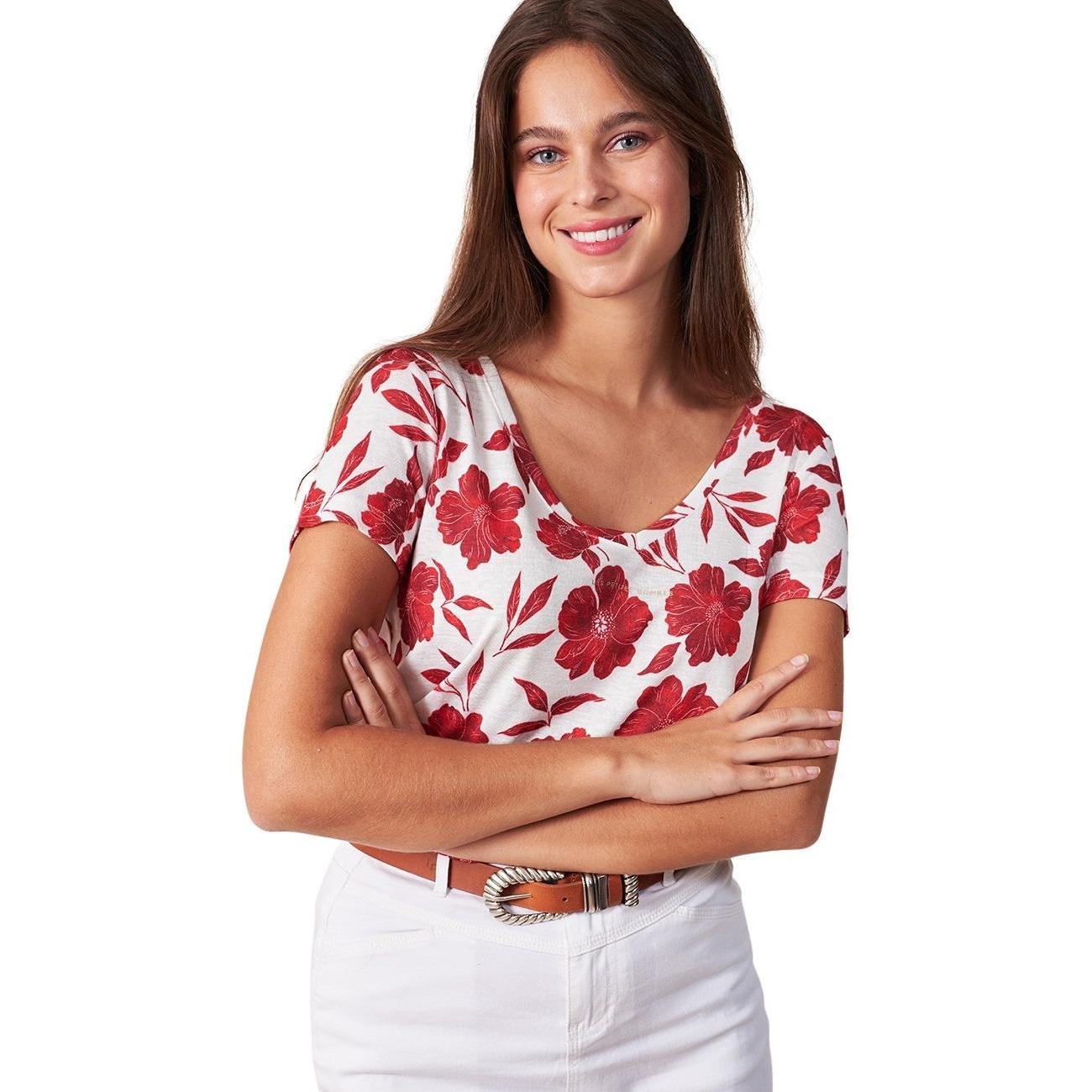 Les Petites Bombes, Damen, Shirt, Tee Shirt Ariana Charme, Rot, (S)