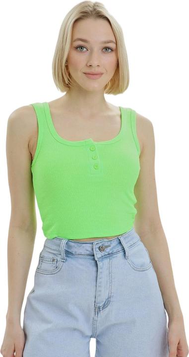 Actual product image Lookus Womens/Ladies Mercan Button Crop Top (L)