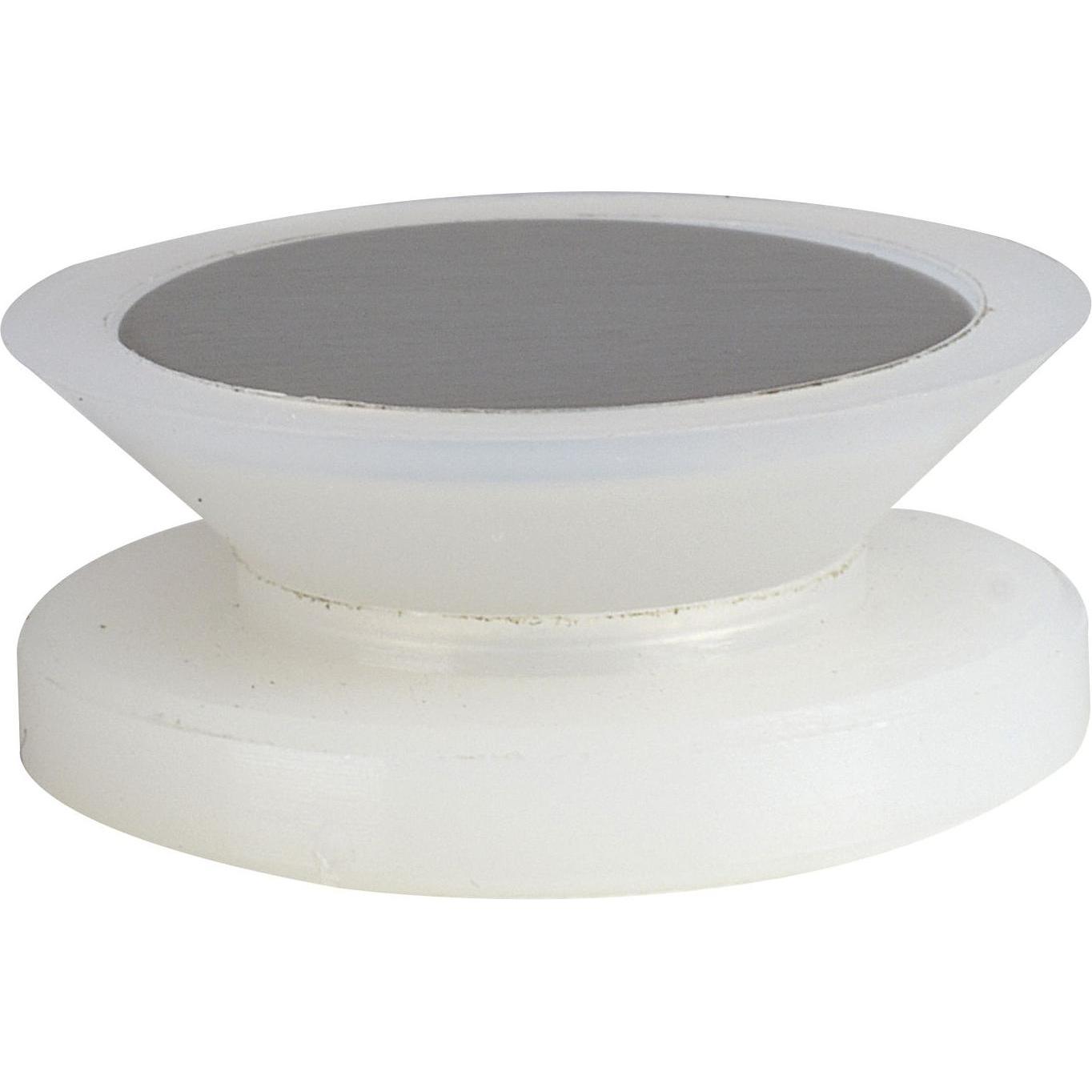Längle Glas-System, Möbelausstattung, Glaspunkthalter Mini, 20 mm,6 - 8 mm Glas,Kunststoff transparent/Kappe Edelstahl (...