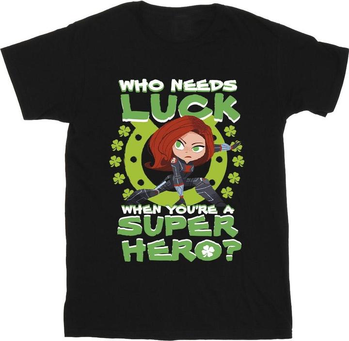 Produktbild St Patrick's Day Black Widow Luck TShirt (M)