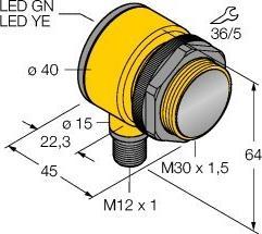 Productafbeelding Banner Sensor, vast veld Sr 200m, PNP