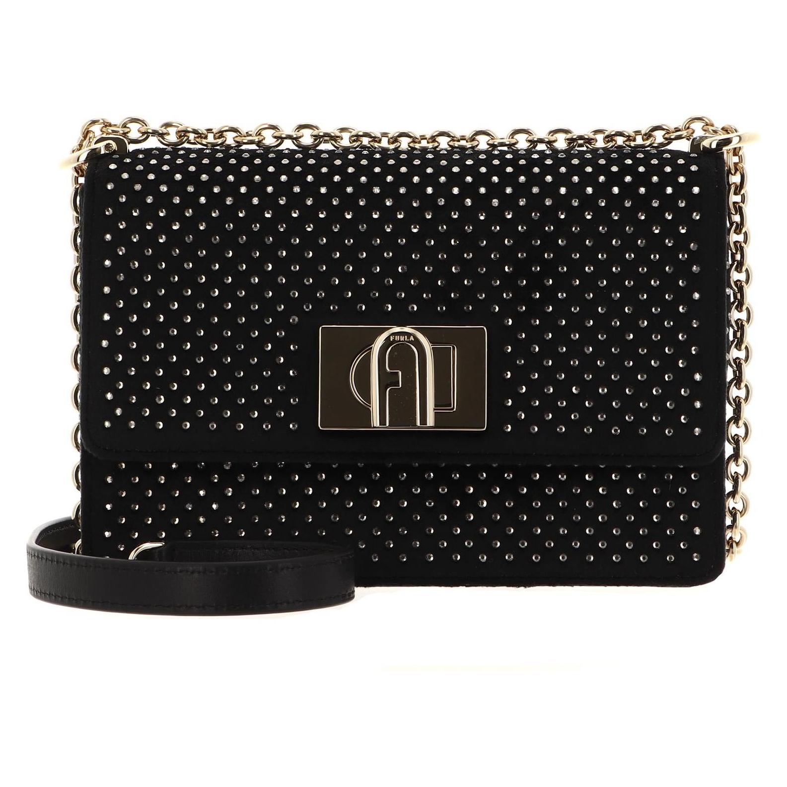 Furla, Damen, Handtasche, 1927 Mini Crossbody 20, Schwarz