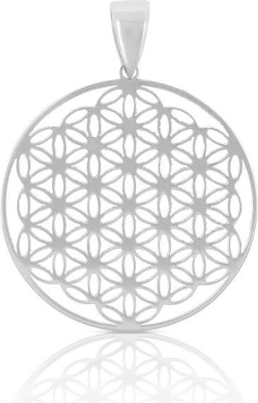 Actual product image Muau Anhänger Blume des Lebens (750/18K white gold)