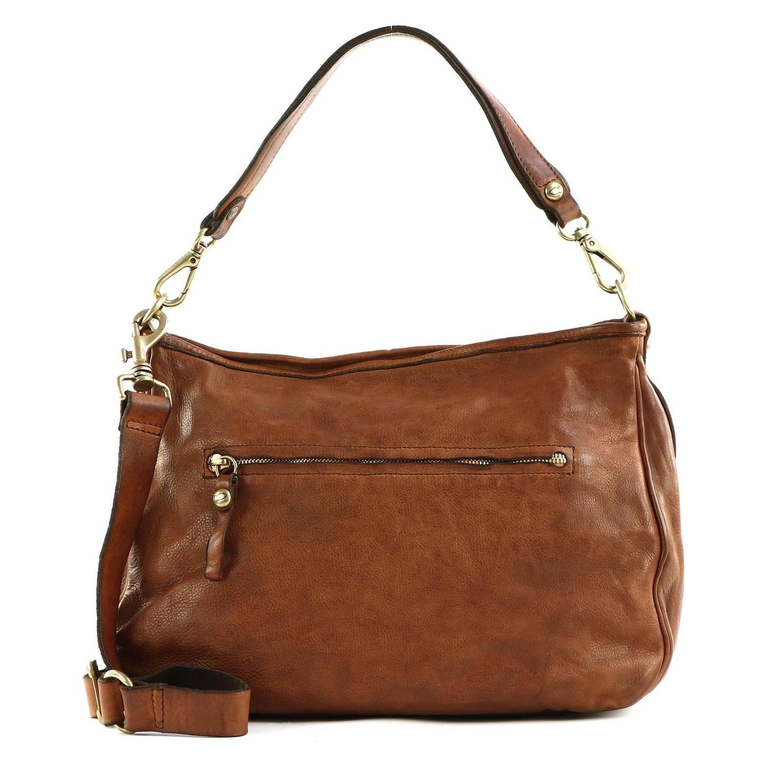 Campomaggi, Damen, Handtasche, Medium Shoulder Bag, Braun