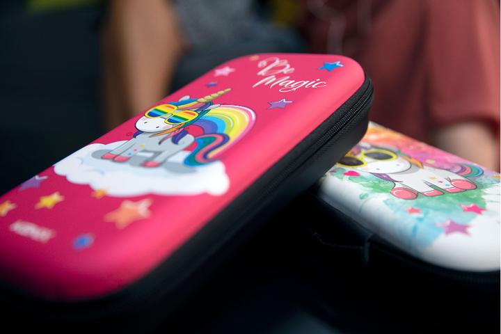 Actual product image Konix Mythics Pro Carry Case Unicorn be magic (Switch Lite, Switch OLED)