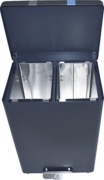 Produktbild ReinigungsBerater Mülltrennsystem RecycloKick 3 Mülltrenner 2 x 34 L graphit mit zwei Inneneimern, feuerfest, mit rob (68 l)