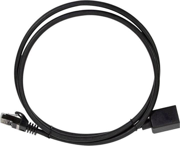 Actual product image LogiLink Patch cable extension Premium, Cat.6A, S/FTP, black, 5 m (S/FTP, CAT6a, 5 m)