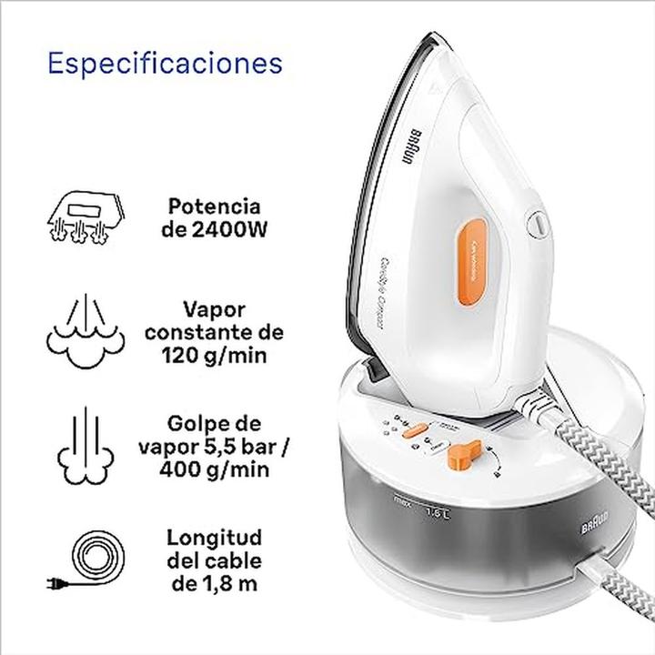 Produktbild Braun CareStyle Compact IS 2132 EloxalPlus soleplate (2400 W, 400 g/min)