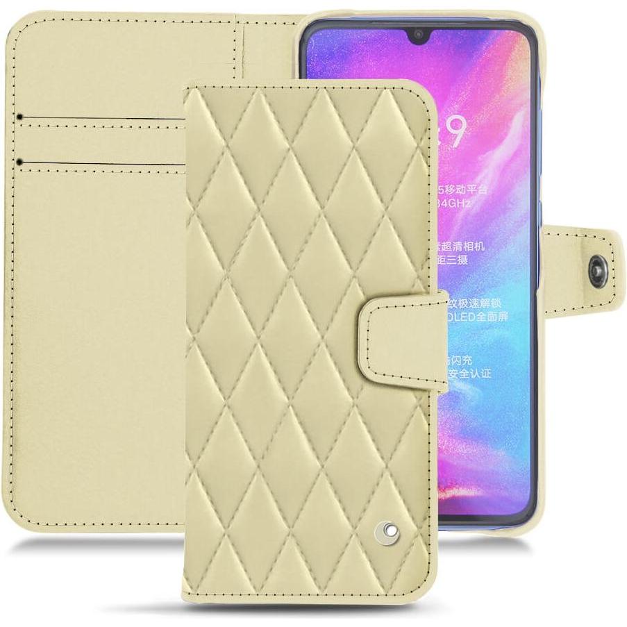 Noreve Lederschutzhülle Wallet (Xiaomi Mi 9), Smartphone Hülle, Beige