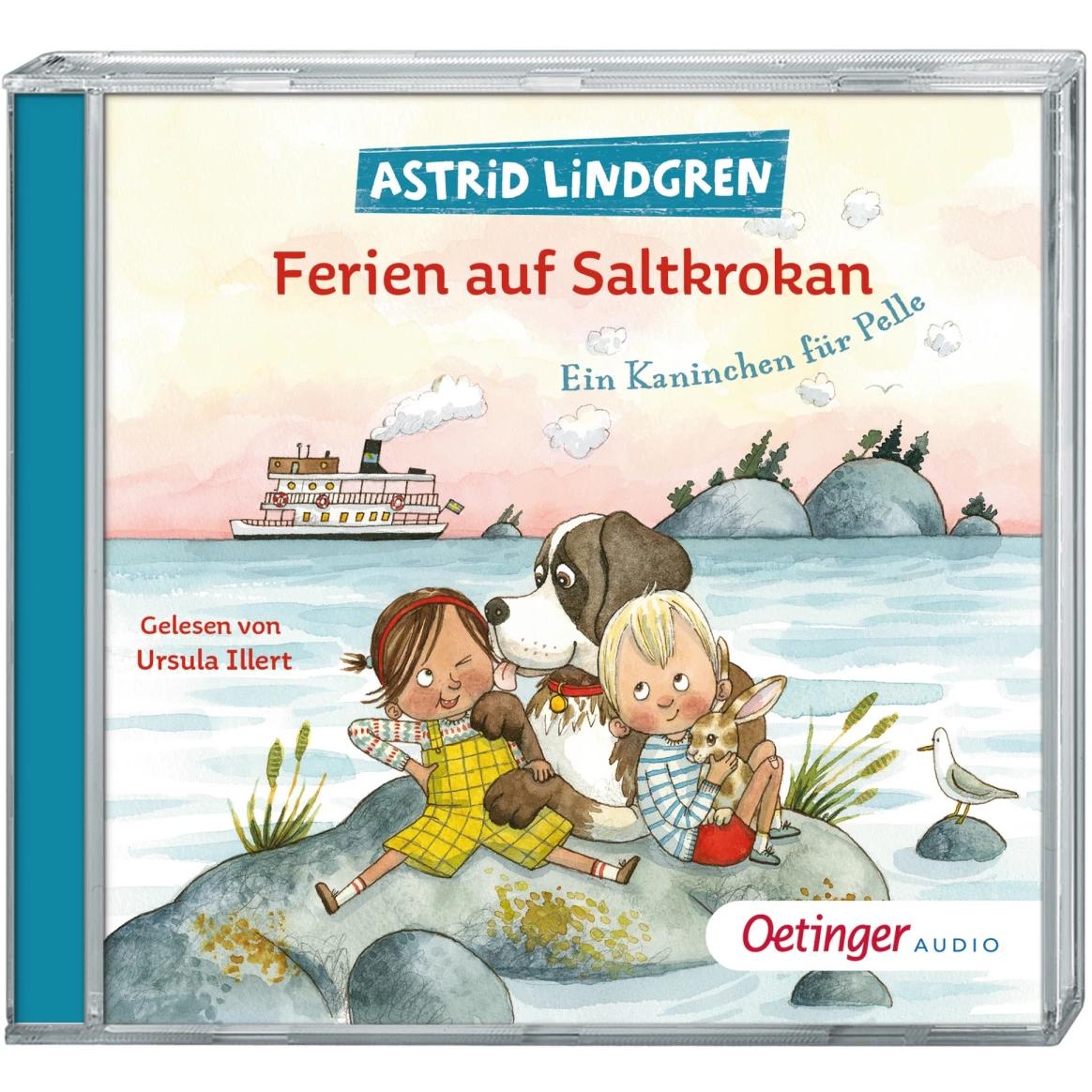 Thumbnail - Ferien auf Saltkrokan. Ein Kaninchen für Pelle, Hörbücher von Astrid Lindgren, Maria Nilsson Thore, Ursula Illert, Kay P...