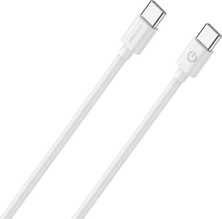 Produktbild RealPower Lade/Datenkabel USB-C auf USB-C (1 m, USB 2.0)