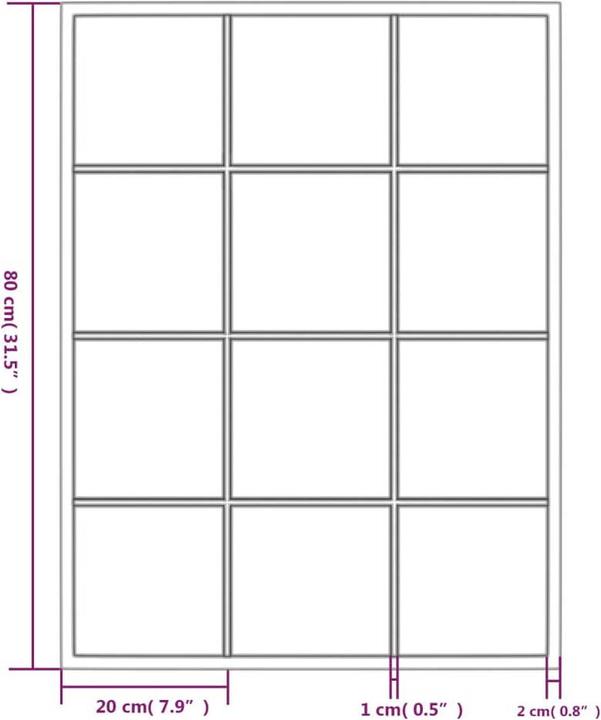 Produktbild VidaXL Vadin (80 x 60 cm)