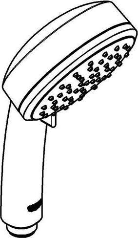Produktbild Grohe Handbrause TEMPESTA C 100 100mm chr (2 Strahlarten, 5.70 l/min)