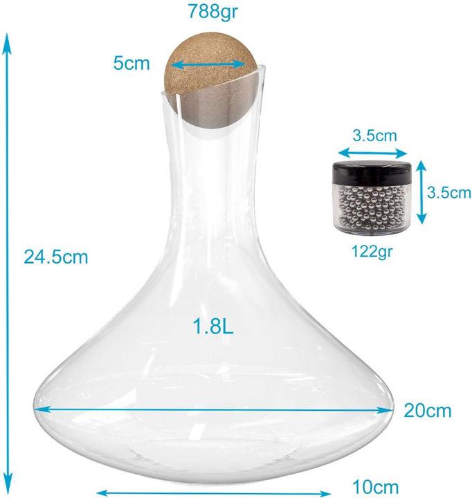Actual product image Intirilife Glass carafe with 1.8 litre (1.80 l)