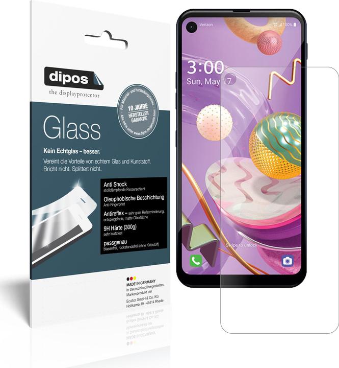 Actual product image Dipos Screen Protector Anti-Shock (1 pcs., LG Q70)