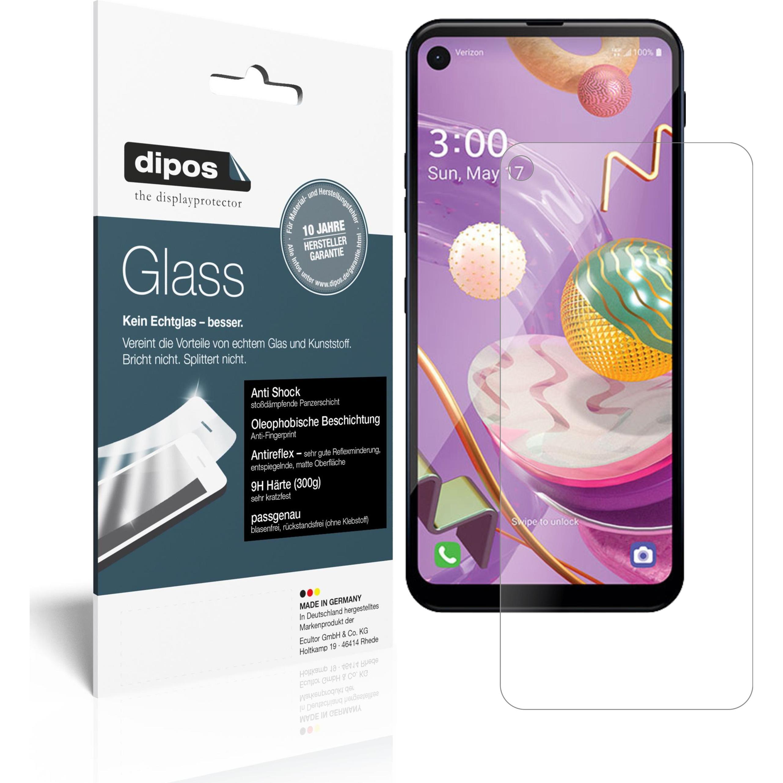 Thumbnail - Dipos Displayschutz Anti-Shock (2 Stück, LG Q70), Smartphone Schutzfolie, Transparent