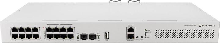 Produktbild MikroTik CRS418-8P-8G-2S+RM - Cloud Router Switch 418-8P-8G-2SRM mit Quad-Core IPQ-8072 2.2GHz ARM CPU, 1 GB