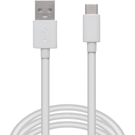 Delight kábel - USB-C töltőkábel (USB-C apa be-/kimenet 2m, fehér) (2 m), Cavo USB