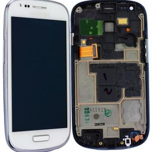 Samsung LCD Assembly (Display, Galaxy S3 Mini), Mobilgerät Ersatzteile, Weiss