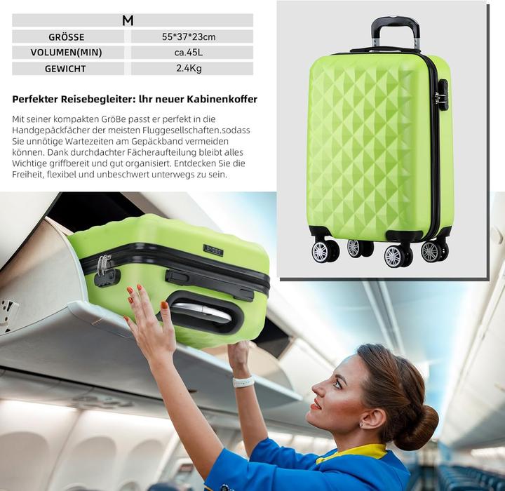 Actual product image Beibye Hartschalen-Trolley (45 l)