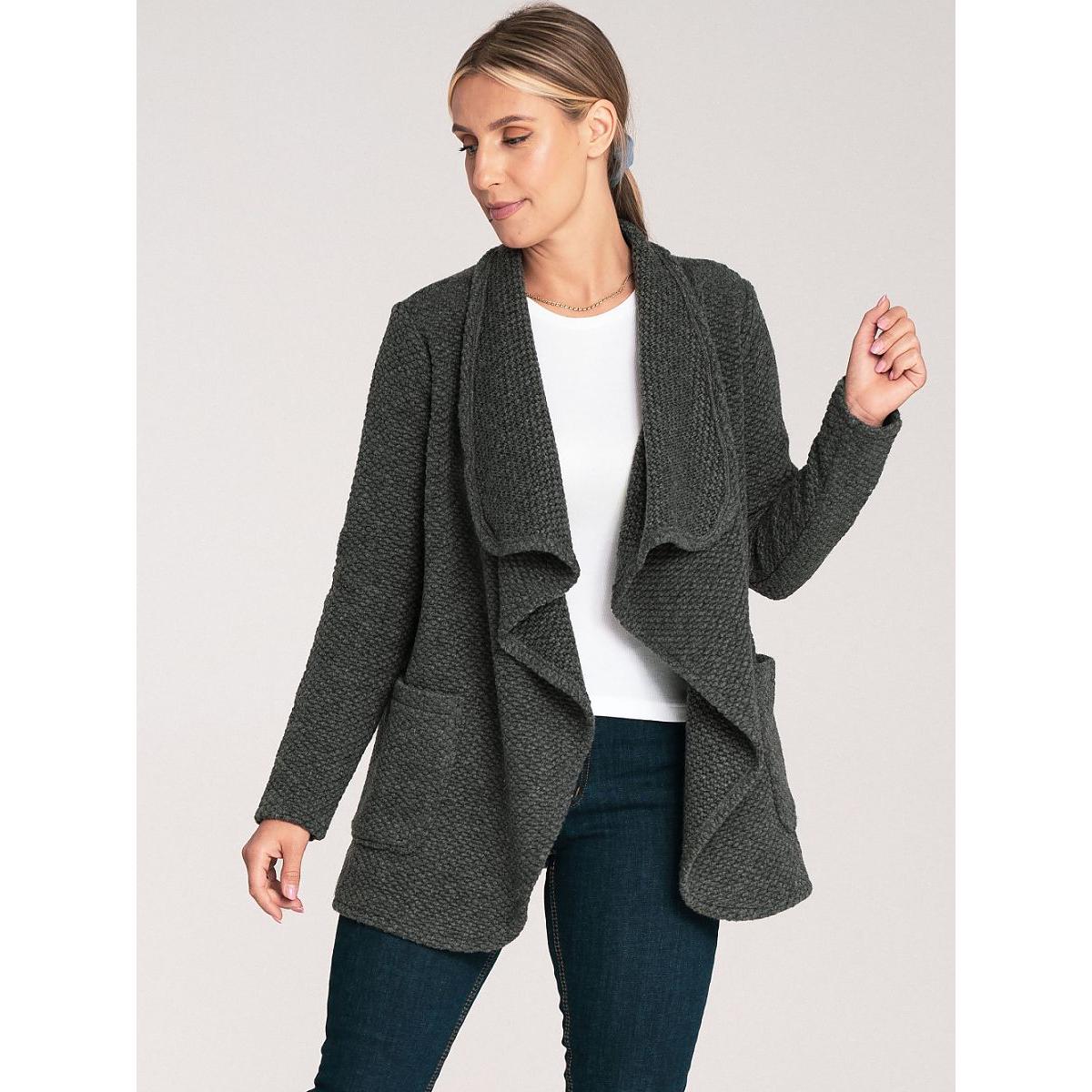 Figl, Pullover, Cardigan, Grau, (L)